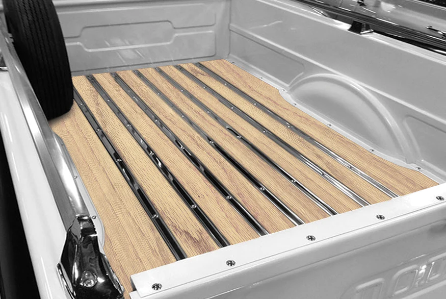 Red Oak Bed Wood Kit 72-85 Dodge D150 Stepside, Lil Red Express